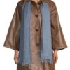 Weekend Max Mara Garbata Fringe-Trim Scarf -Fashion Jewelry & Accessories 0400018183325 MEDIUMGREY