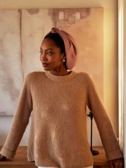 Satin Volume Knot Turban -Fashion Jewelry & Accessories 0400018240741 BLUSH A3