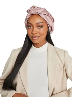 Satin Volume Knot Turban -Fashion Jewelry & Accessories 0400018240741 BLUSH A7