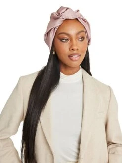 Satin Volume Knot Turban -Fashion Jewelry & Accessories 0400018240741 BLUSH A8