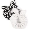 Lucie Micro-Cotton 2-Piece Scrunchies Set -Fashion Jewelry & Accessories 0400018246154 CASABLANCA