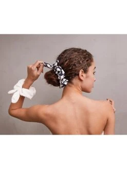 Lucie Micro-Cotton 2-Piece Scrunchies Set -Fashion Jewelry & Accessories 0400018246154 CASABLANCA A2