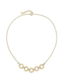 Jaipur Two-Tone 18K Gold & 0.24 TCW Diamond Necklace