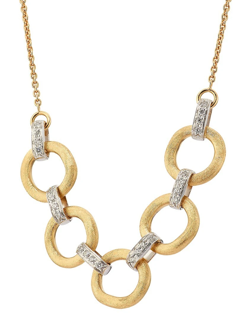 Jaipur Two-Tone 18K Gold & 0.24 TCW Diamond Necklace 6 Jaipur Two-Tone 18K Gold & 0.24 TCW Diamond Necklace - Image 4