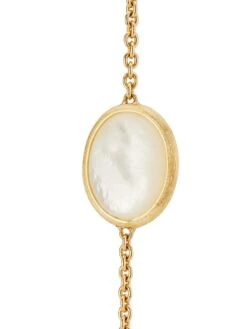 Siviglia 18K Yellow Gold & Mother-Of-Pearl Long Station Necklace -Fashion Jewelry & Accessories 0400018270680 YELLOWGOLD A4