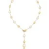 Siviglia 18K Yellow Gold, Mother-Of-Pearl & 0.1 TCW Diamond Lariat Necklace -Fashion Jewelry & Accessories 0400018270685 YELLOWGOLD
