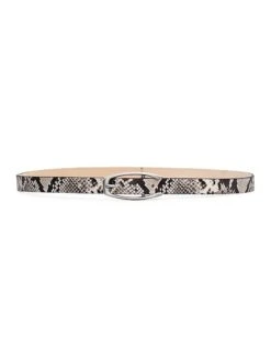 Rag & Bone Mini League Snake-Embossed Leather Belt