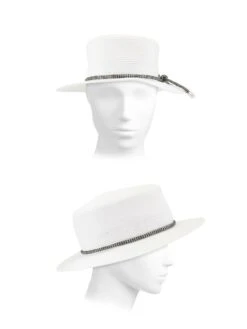 Rag & Bone Somer Straw Fedora -Fashion Jewelry & Accessories 0400018330531 IVORY A2