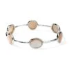 Polished Rock Candy Sterling Silver & Mother-Of-Pearl Bangle -Fashion Jewelry & Accessories 0400018367886 PINKMOTHEROFPEARL