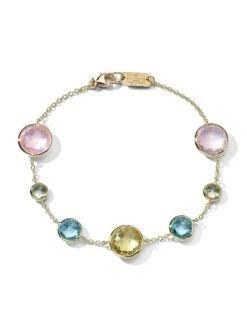 Lollipop 18K Yellow Gold & Multi-Stone Station Bracelet
