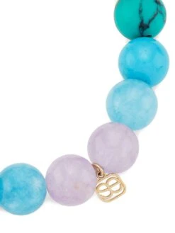 14K Yellow Gold & Multi-Gemstone Beaded Stretch Bracelet -Fashion Jewelry & Accessories 0400018412968 RAINBOW A2