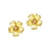 Swarovski Florere Goldtone & Crystal Flower Stud Earrings -Fashion Jewelry & Accessories 0400018419543 YELLOW