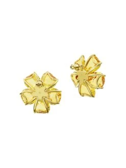 Swarovski Florere Goldtone & Crystal Flower Stud Earrings 11 Swarovski Florere Goldtone & Crystal Flower Stud Earrings -Fashion Jewelry & Accessories 0400018419543 YELLOW A4
