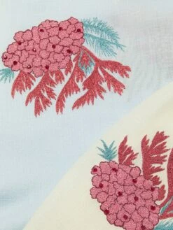 Corals And Fish Cashmere Scarf -Fashion Jewelry & Accessories 0400018426225 IVORY A6