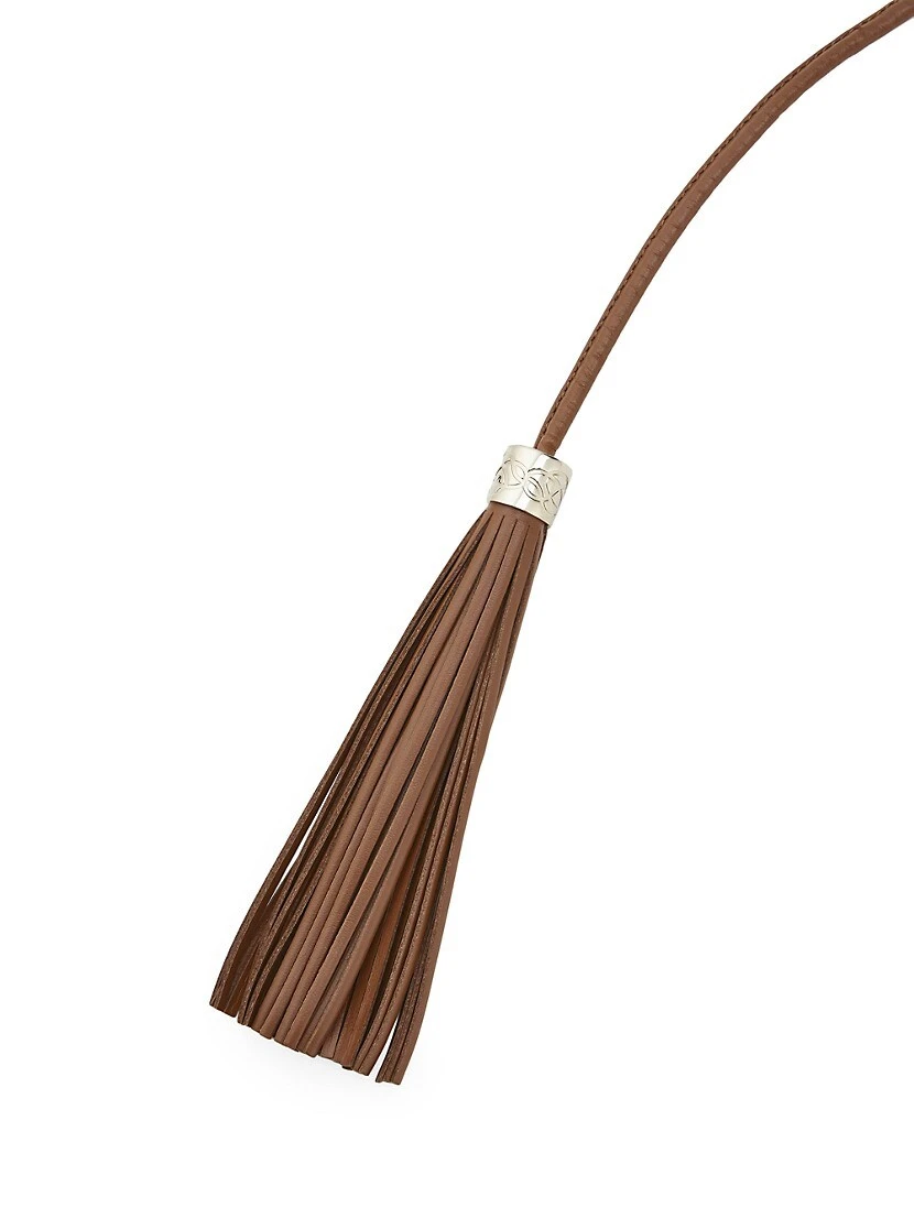 Obi Nappa Leather & Stripe Raffia Belt 5 Obi Nappa Leather & Stripe Raffia Belt - Image 3