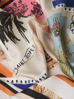 Weekend Max Mara Ercole Silk Foulard -Fashion Jewelry & Accessories 0400018464326 PINK A6