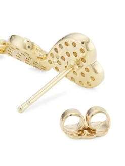 Real Love 18K-Gold-Plated & Cubic Zirconia Heart Drop Earrings 8 Real Love 18K-Gold-Plated & Cubic Zirconia Heart Drop Earrings -Fashion Jewelry & Accessories 0400018488899 GOLD A2