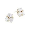 Real Love 18K-Gold-Plated & Cubic Zirconia Heart Cluster Stud Earrings -Fashion Jewelry & Accessories 0400018488937 GOLD