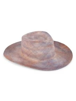 Tie-Dyed Cowboy Flange Panama Hat