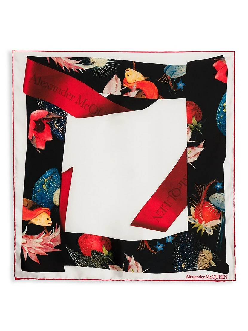 Alexander McQueen Bosch Silk Bandana 4 Alexander McQueen Bosch Silk Bandana - Image 2