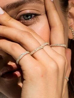 Ethereal 14K Yellow Gold & 0.9 TCW Lab-Created Diamond Eternity Band -Fashion Jewelry & Accessories 0400018548066 NOCOLOR A1