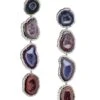 14K White Gold, Silver, Geode & 2.59 TCW Diamond Drop Earrings -Fashion Jewelry & Accessories 0400018554944 WHITEGOLD