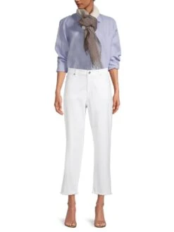 EILEEN FISHER Ombré Linen-Cotton Scarf 7 EILEEN FISHER Ombré Linen-Cotton Scarf -Fashion Jewelry & Accessories 0400018556404 ESPRESSO ASTL