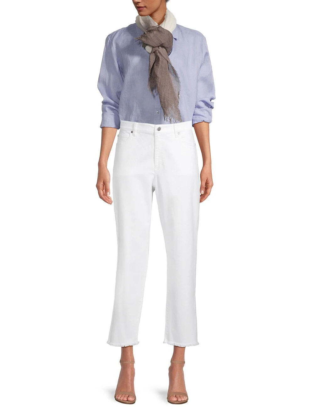 EILEEN FISHER Ombré Linen-Cotton Scarf 4 EILEEN FISHER Ombré Linen-Cotton Scarf - Image 2