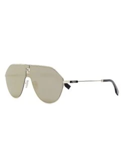 FENDI FF Match 72MM Geometric Sunglasses -Fashion Jewelry & Accessories 0400018670367 GOLD A1