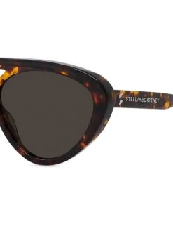 STELLA MCCARTNEY 56MM Beveled Aviator Sunglasses -Fashion Jewelry & Accessories 0400018681176 HAVANA A2