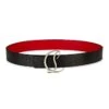 Christian Louboutin CL Logo Buckle Leather Belt 1 Christian Louboutin CL Logo Buckle Leather Belt -Fashion Jewelry & Accessories 0400018709939 BLACKGUNMETAL