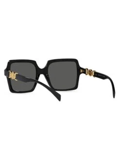 Versace 55MM Oversized Square Sunglasses -Fashion Jewelry & Accessories 0400018725262 BLACK A4