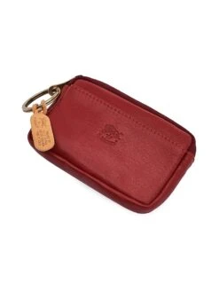 Classic Leather Keyring Card Holder -Fashion Jewelry & Accessories 0400018754046 ROSSO A2