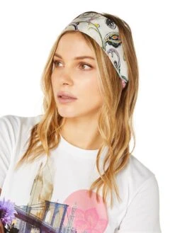 White Vines Silk Twill Scarf -Fashion Jewelry & Accessories 0400018805712 WHITE A1