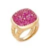 Trisolina Tigella 18K Yellow Gold & Ruby Ring -Fashion Jewelry & Accessories 0400018817700 PINK