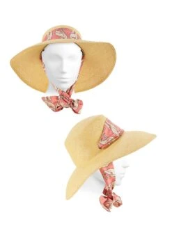 Toquilla Straw Lampshade Cordovan Hat -Fashion Jewelry & Accessories 0400018858304 BEIGEPINK A2