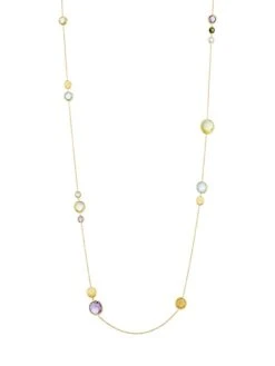 Jaipur Color 18K Yellow Gold & Multi-Stone Station Necklace