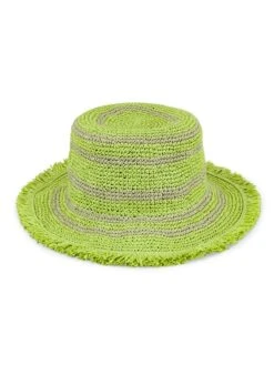 Rag & Bone Frills Rollable Bucket Hat -Fashion Jewelry & Accessories 0400018895347 LIMEGREEN A1