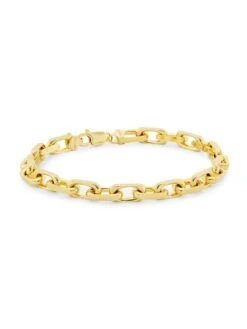 14K Yellow Gold French Cable Chain Bracelet