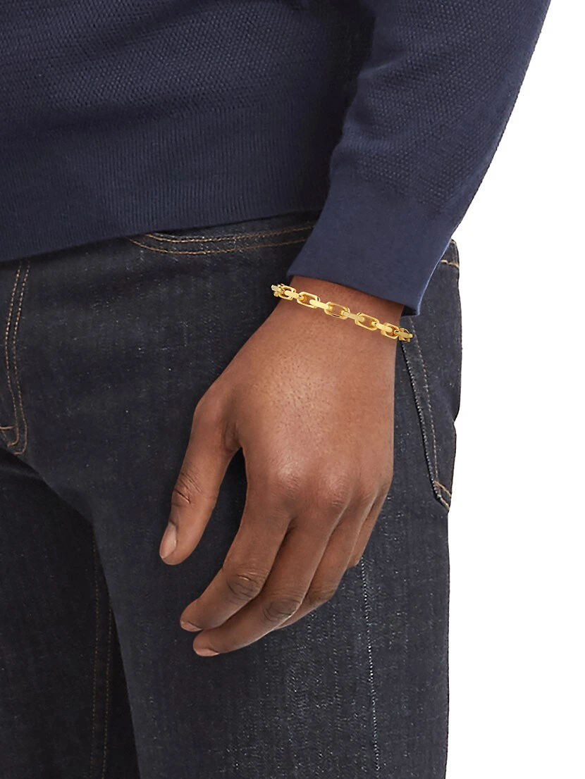 14K Yellow Gold French Cable Chain Bracelet 4 14K Yellow Gold French Cable Chain Bracelet - Image 2