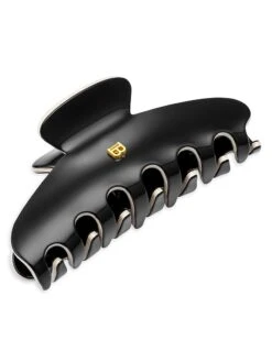 BALMAIN HAIR COUTURE Logo B 18K Gold-Plated Large Hair Clip