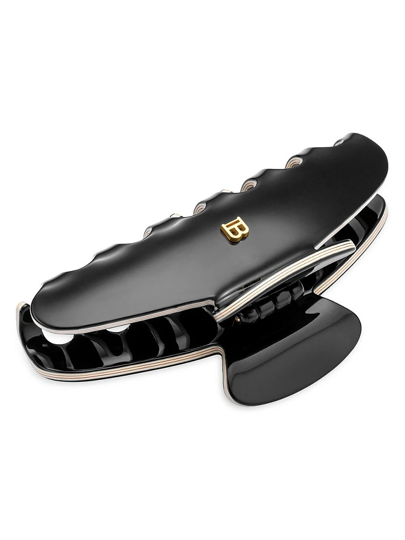 BALMAIN HAIR COUTURE Logo B 18K Gold-Plated Large Hair Clip 4 BALMAIN HAIR COUTURE Logo B 18K Gold-Plated Large Hair Clip - Image 2