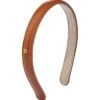 BALMAIN HAIR COUTURE Riviera B Logo Leather Headband