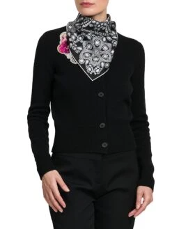 Alexander McQueen Jewel Mirror Silk Scarf