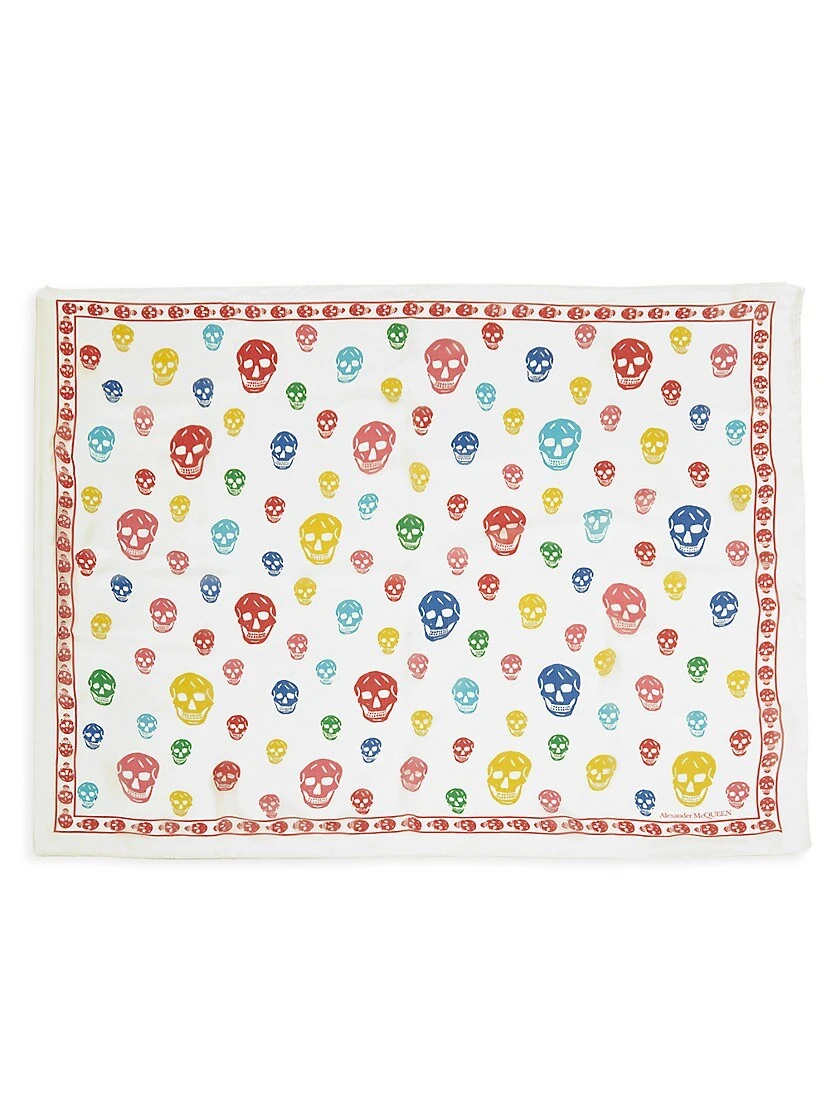 Alexander McQueen Rainbow Classic Silk Scarf 4 Alexander McQueen Rainbow Classic Silk Scarf - Image 2