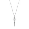 14K White Gold & 0.12 TCW Diamond Triangle Pendant Necklace 1 14K White Gold & 0.12 TCW Diamond Triangle Pendant Necklace -Fashion Jewelry & Accessories 0400019024641 WHITEGOLD