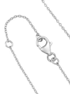 14K White Gold & 0.12 TCW Diamond Triangle Pendant Necklace -Fashion Jewelry & Accessories 0400019024641 WHITEGOLD A2