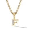 Pavé Initial Pendant In 18K Yellow Gold With Diamonds 2 Pavé Initial Pendant In 18K Yellow Gold With Diamonds -Fashion Jewelry & Accessories 0400019031532 INITIALF