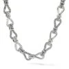 Thoroughbred Loop Chain Link Necklace 1 Thoroughbred Loop Chain Link Necklace -Fashion Jewelry & Accessories 0400019097983 SILVER