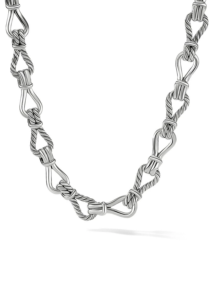 Thoroughbred Loop Chain Link Necklace 3 Thoroughbred Loop Chain Link Necklace
